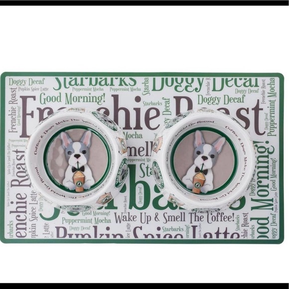 NEW Starbarks Frenchie Roast Dog Food Mat - Picture 3 of 3
